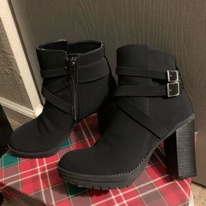 Black booties from ross.